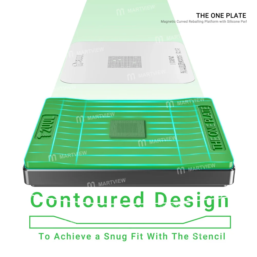 2uul BH12 THE ONE PLATE Silikon Pedli Manyetik Kavisli Yeniden Lehimleme Platformu