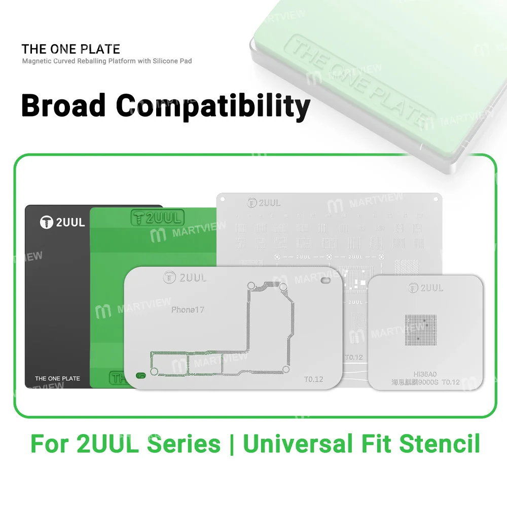 2uul BH12 THE ONE PLATE Silikon Pedli Manyetik Kavisli Yeniden Lehimleme Platformu