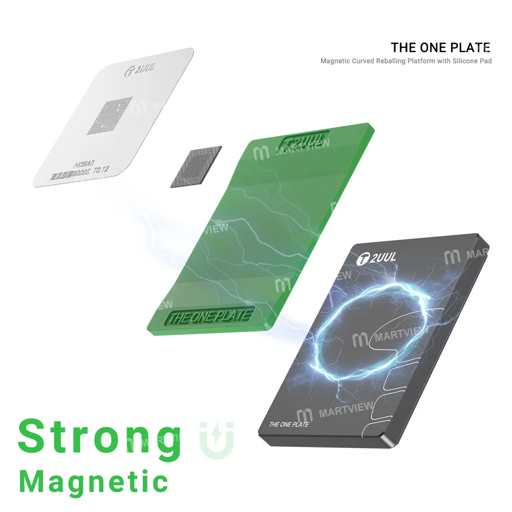 2uul BH12 THE ONE PLATE Silikon Pedli Manyetik Kavisli Yeniden Lehimleme Platformu