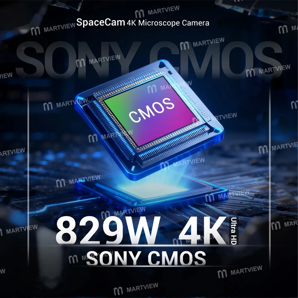 2uul MS01 SpaceCam 829W-Pixel Endüstriyel Elektronik 4K Mikroskop Kamerası