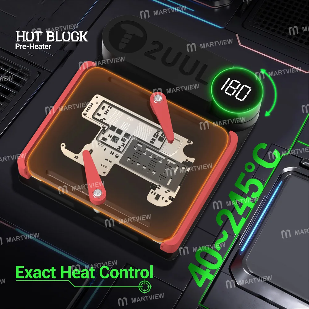 2uul PH11 HOT-BLOCK Cep Telefonu Anakartı PCB Ayrılması ve Yeniden Yapılanması için Ön Isıtıcı
