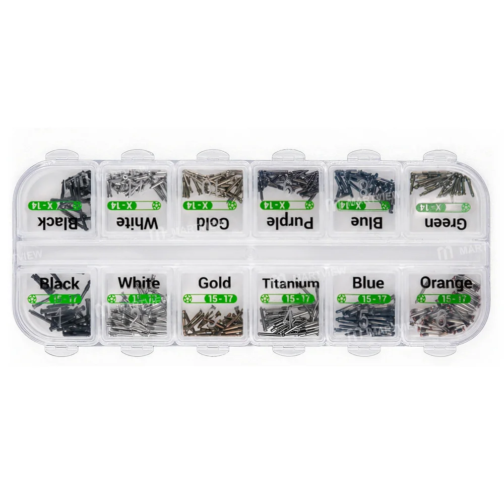 2uul SC13 8 Renkli Pentalobe Alt Vida Seti iPhone X-17 Pro Max için – 360 Parça