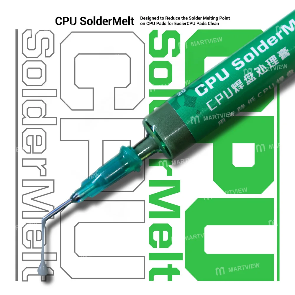2uul SC20 CPU Lehim Eritici, CPU pedlerindeki lehimin erime noktasını düşürmek için tasarlanmıştır.