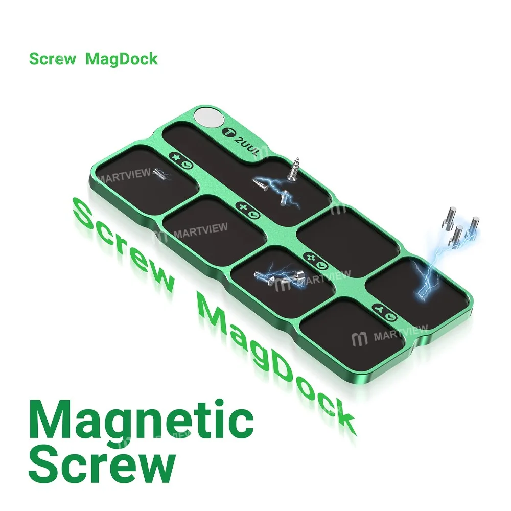 2uul ST95 Vida MagDock Alaşımlı Bölme Manyetik Vida Saklama Pedi Cep Telefonu Tamiri İçin