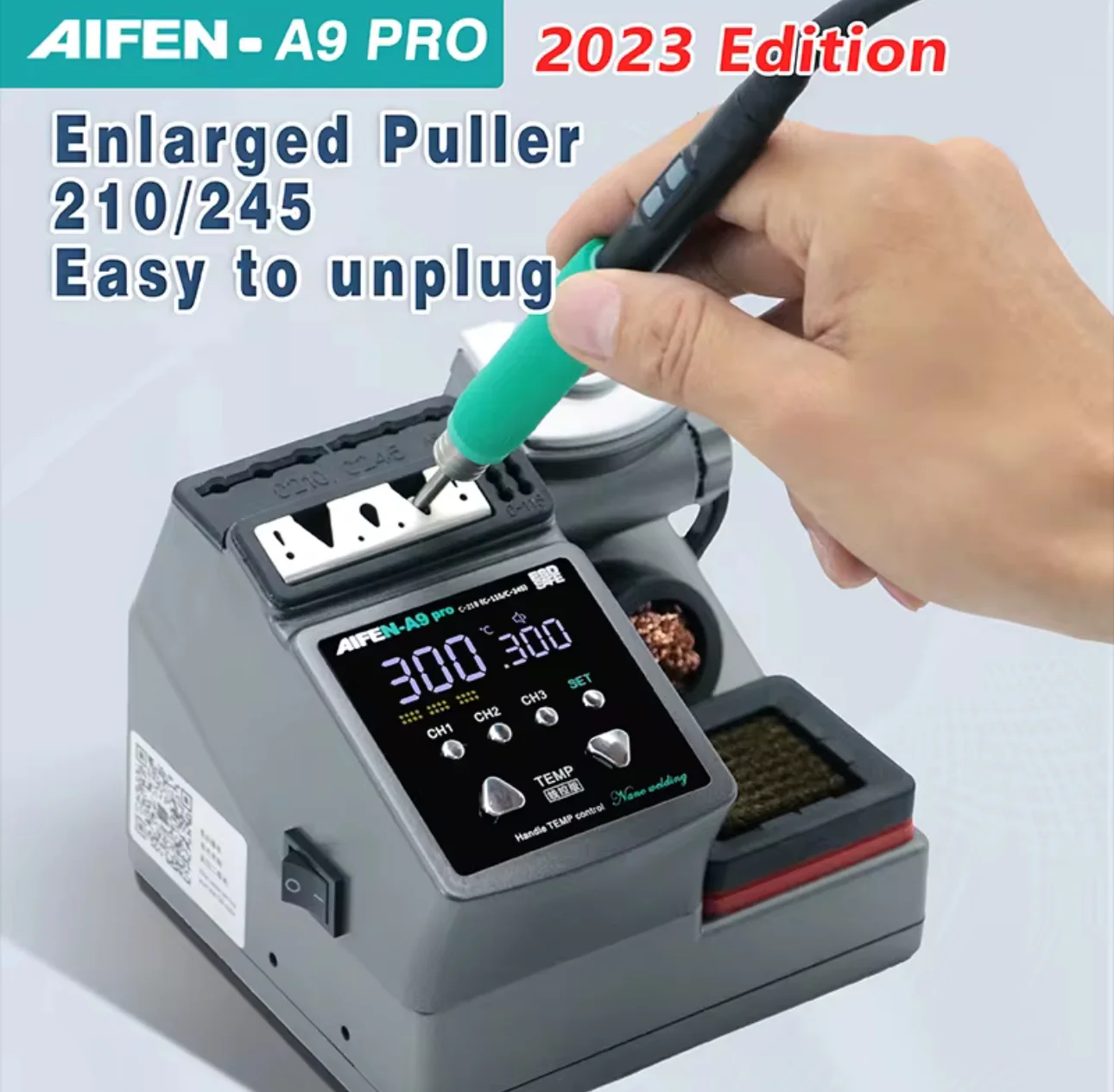 Aifen A9 Pro Lehim Istasyonu (c210 kol, 3 uç)