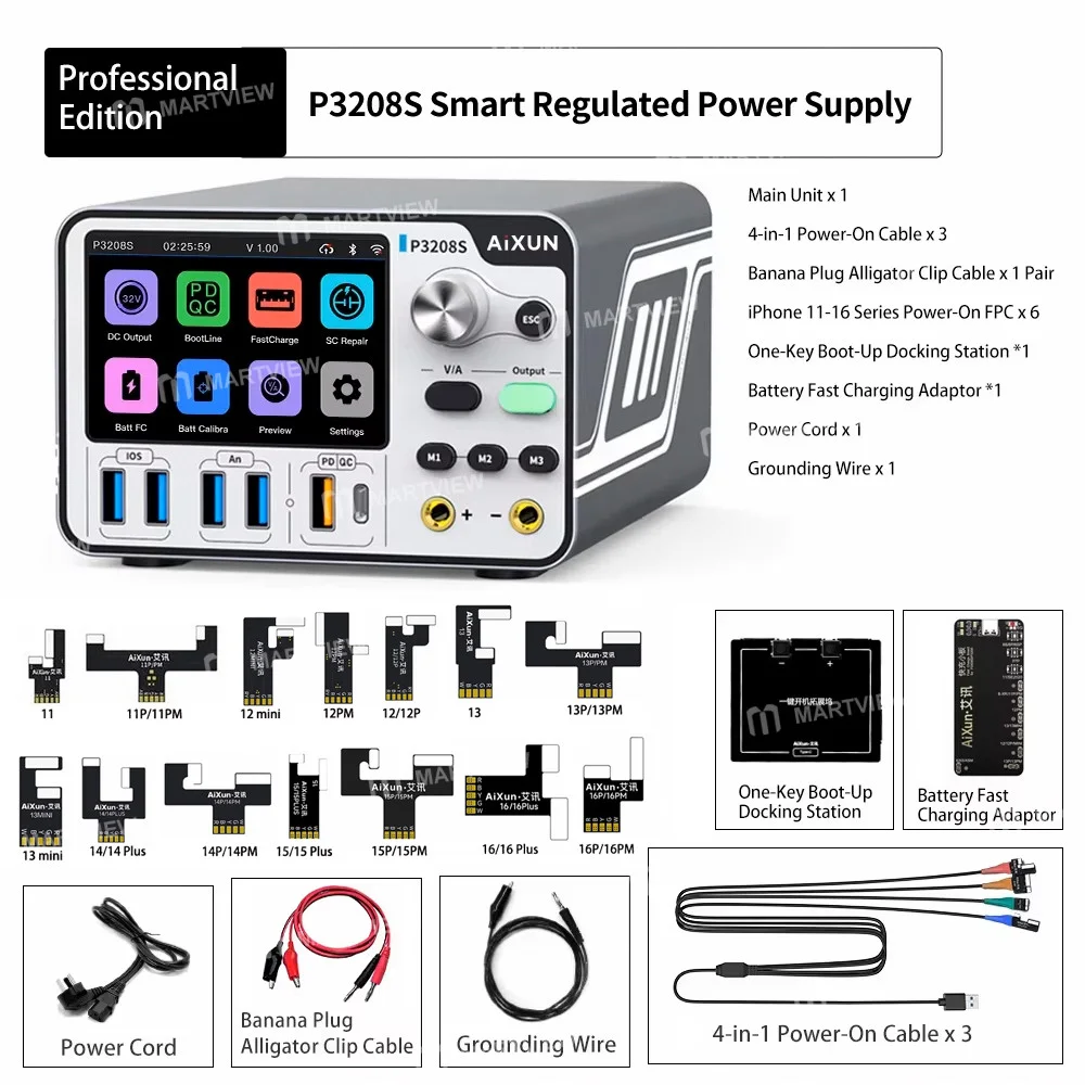 Aixun P3208S 32V / 15A Çok Fonksiyonlu Akıllı Ayarlanabilir Regüleli Güç Kaynağı