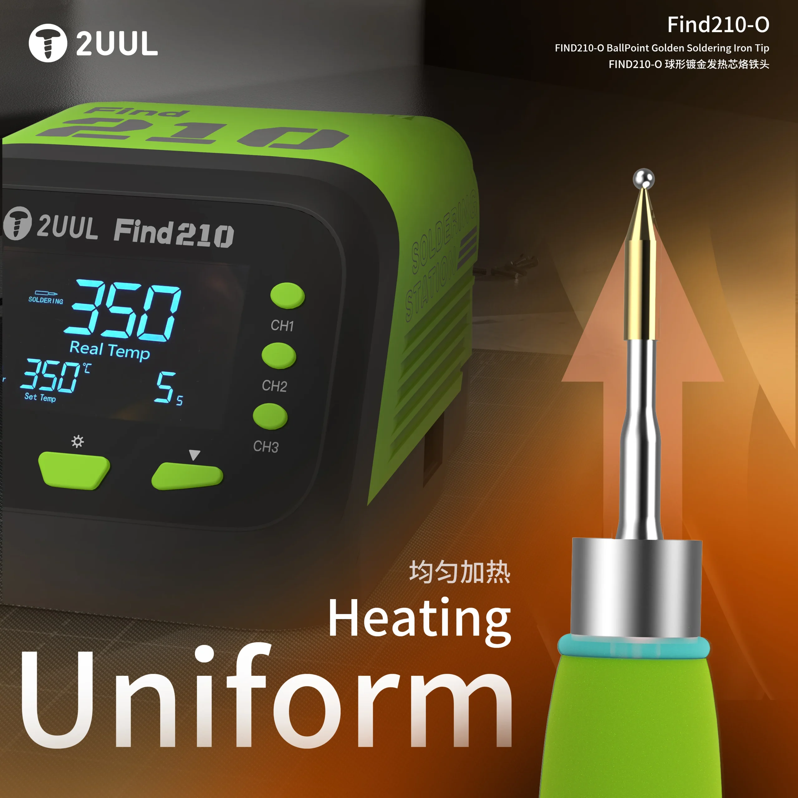 FD15 Find210-O Mikro Lehimleme İçin Ballpoint Havya Ucu