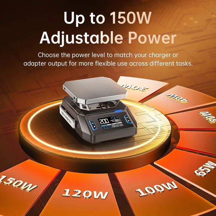 FNIRSI® HT-P1B Mini Isıtma Plakası Çift Modlu Lehimleme ve Isıtma İstasyonu, 150W 100–350°C, DC/USB-C PD