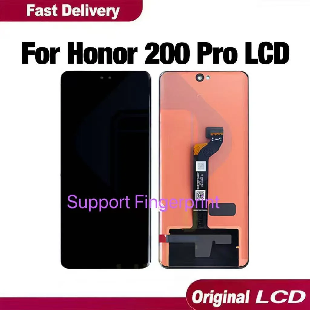 Honor 200 Pro Çıtalı Ekran Dokunmatik Siyah SOFT OLED Kalite Ekran