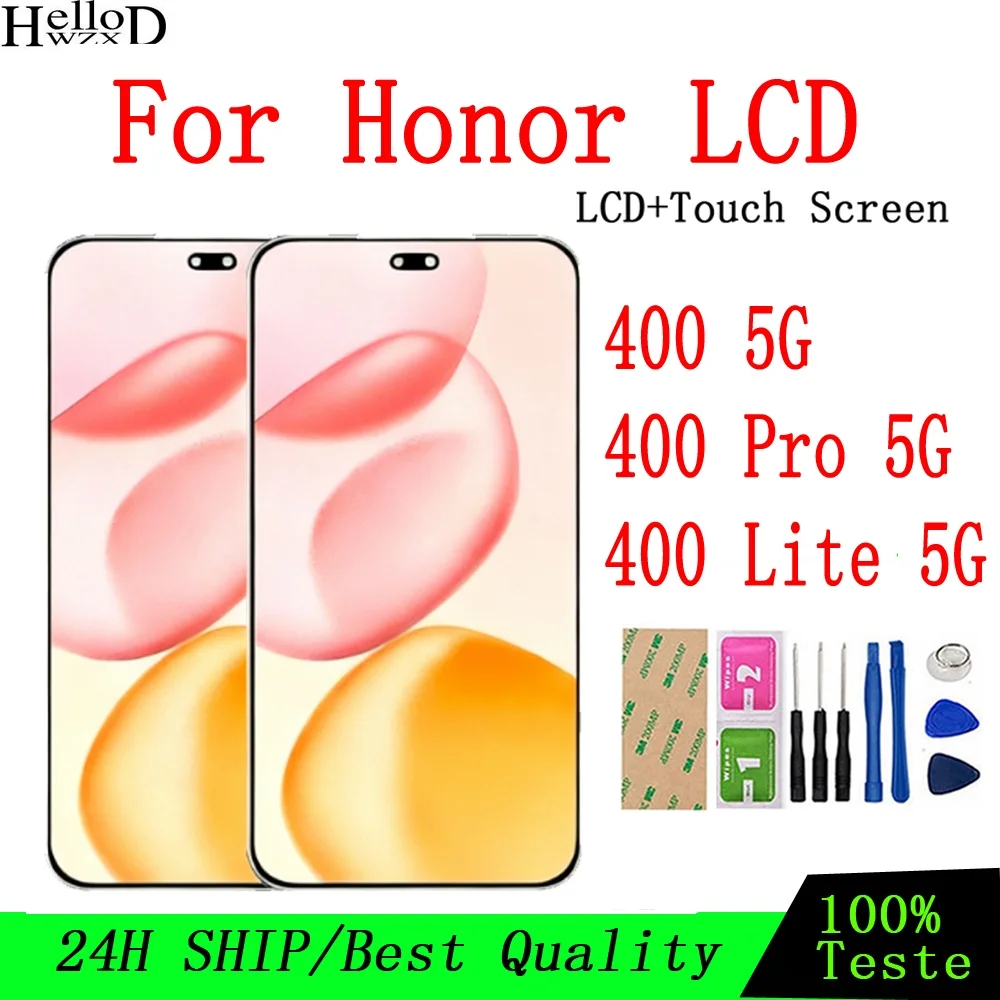 Honor 400 Lite Çıtalı Ekran Dokunmatik Siyah SOFT OLED Kalite Ekran