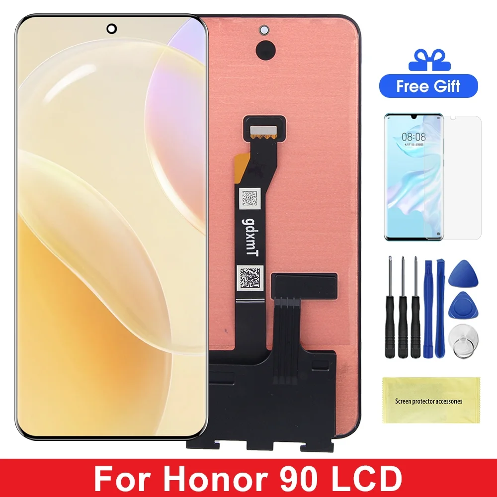 Honor 90 Çıtalı Ekran Dokunmatik Silver SOFT OLED Kalite Ekran