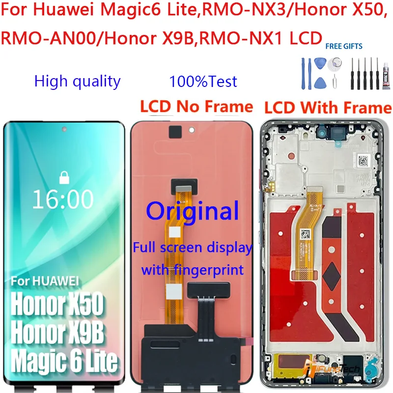 Honor Enjoy 60X Ekran Dokunmatik Orijinal Çıtasız Ürün (Çerçevesiz)