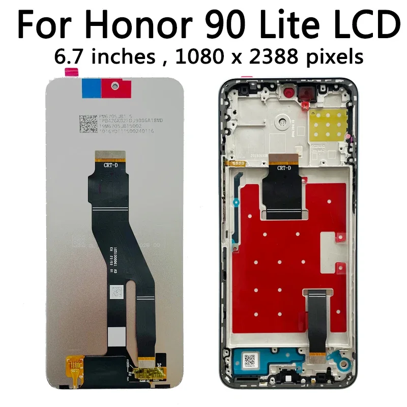 Honor Honor 90 Lite Çıtalı Ekran Dokunmatik Silver SOFT OLED Kalite Ekran
