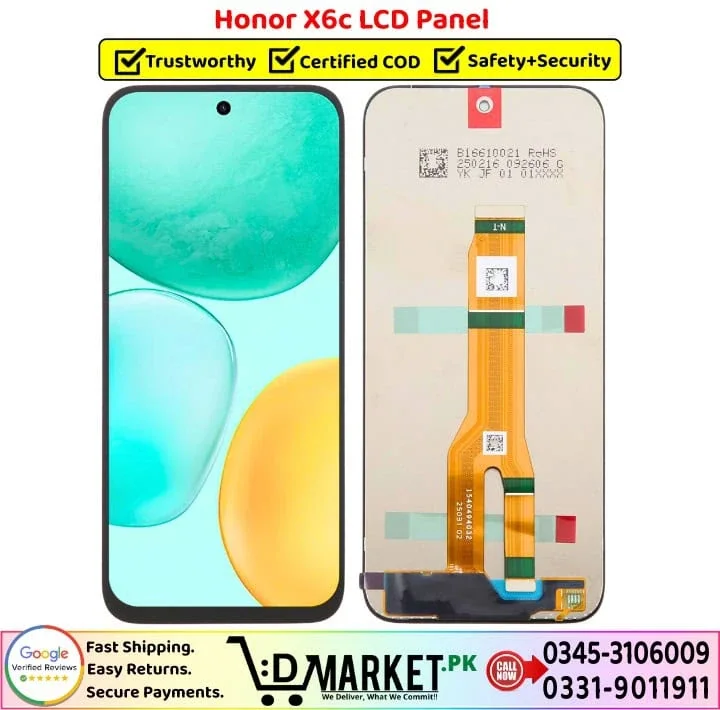 Honor X6c Ekran Dokunmatik Orijinal Çıtasız Ürün (Çerçevesiz)