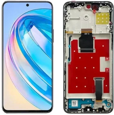 Honor X8a Çıtalı Ekran Dokunmatik Silver SOFT OLED Kalite Ekran