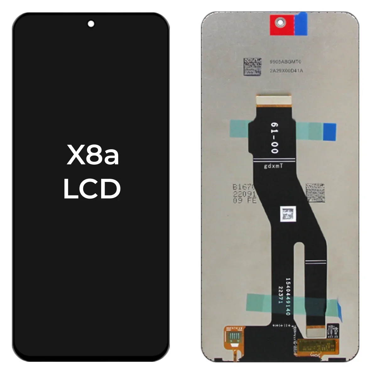 Honor X8a Çıtalı Ekran Dokunmatik Siyah SOFT OLED Kalite Ekran