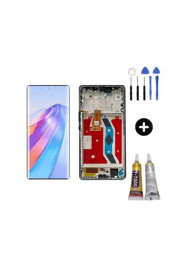 Honor X9a Çıtalı Ekran Dokunmatik Silver SOFT OLED Kalite Ekran
