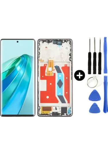 Honor X9a Çıtalı Ekran Dokunmatik Siyah SOFT OLED Kalite Ekran
