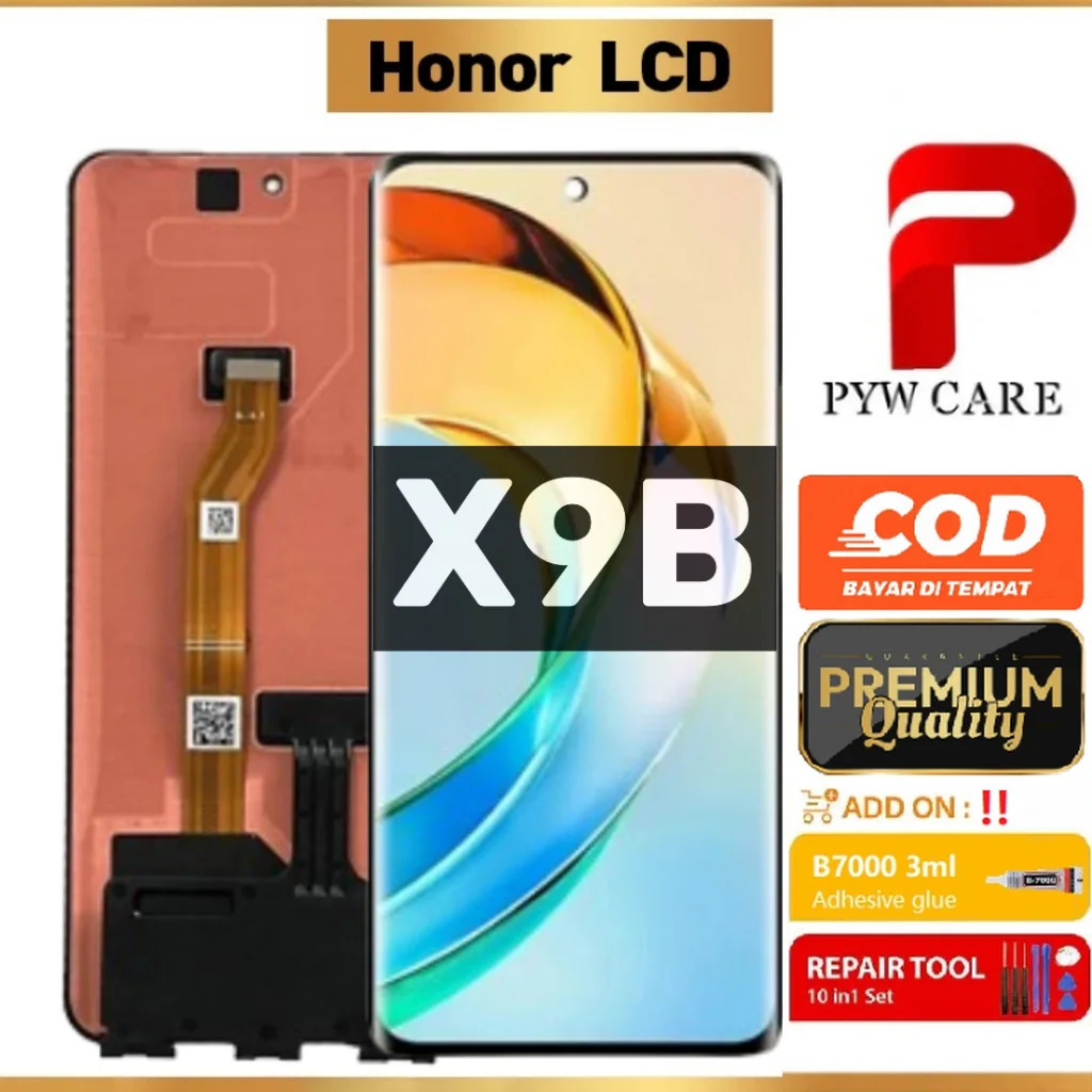 Honor X9b Çıtalı Ekran Dokunmatik Gold SOFT OLED Kalite Ekran