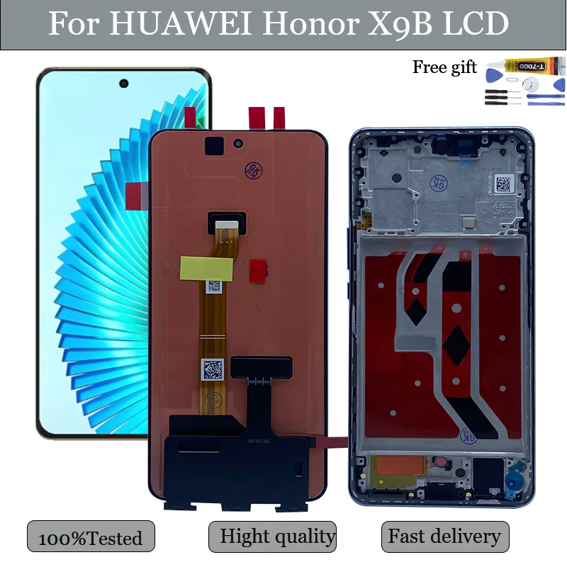 Honor X9b Çıtalı Ekran Dokunmatik Mavi SOFT OLED Kalite Ekran