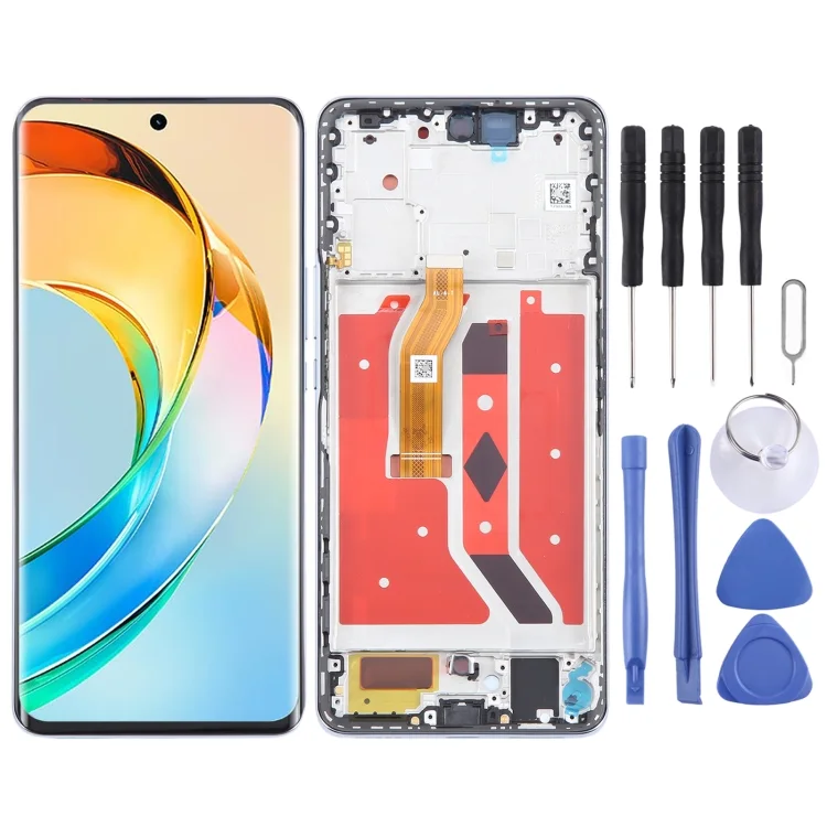 Honor X9b Çıtalı Ekran Dokunmatik Silver SOFT OLED Kalite Ekran