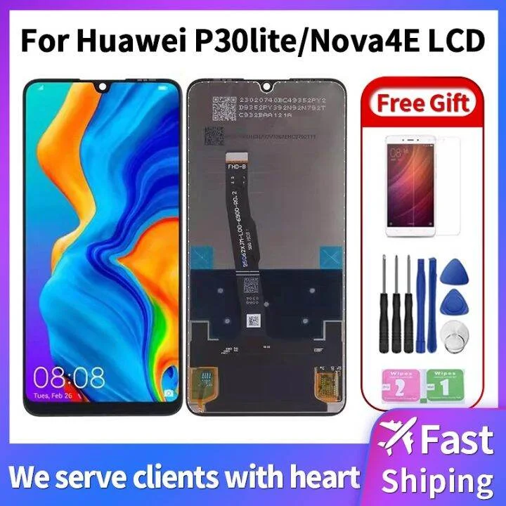 Huawei Nova 4E Ekran Dokunmatik Orijinal Çıtasız Ürün (Çerçevesiz)