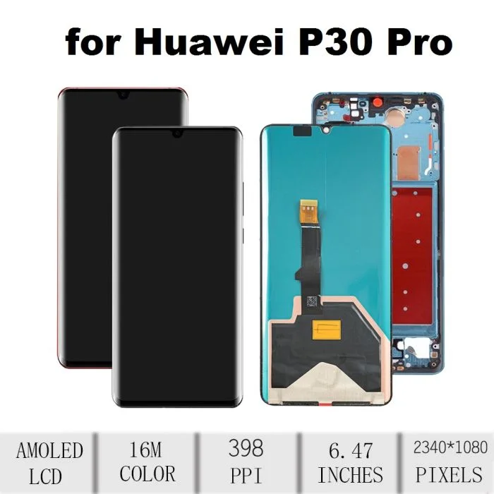 Huawei P30 Pro Ekran Dokunmatik SOFT OLED Kalite Ekran Çıtasız (Çerçevesiz)