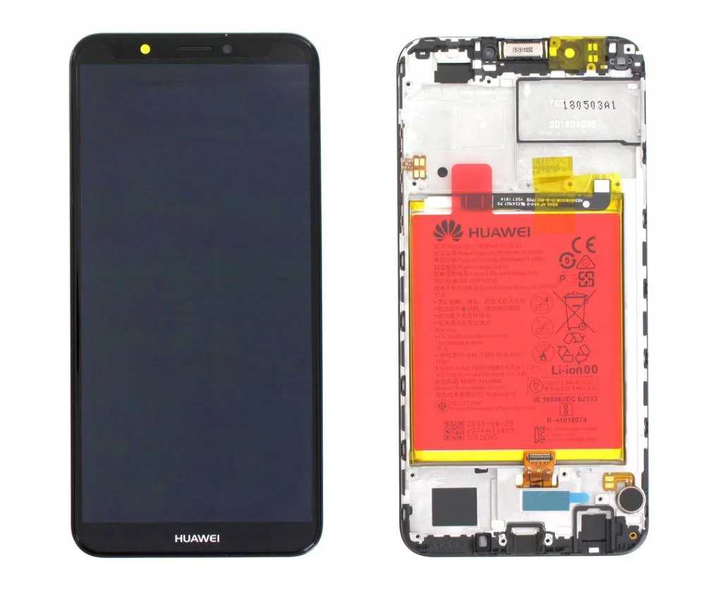 Huawei Y7-2018 Ekran Dokunmatik Orijinal Çıtasız Ürün (Çerçevesiz)