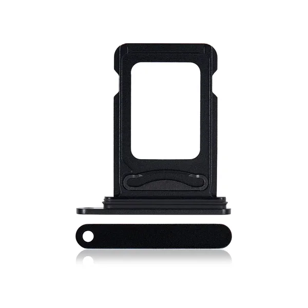 iPhone 15 Sim Kart Tepsisi Siyah Çift Sim