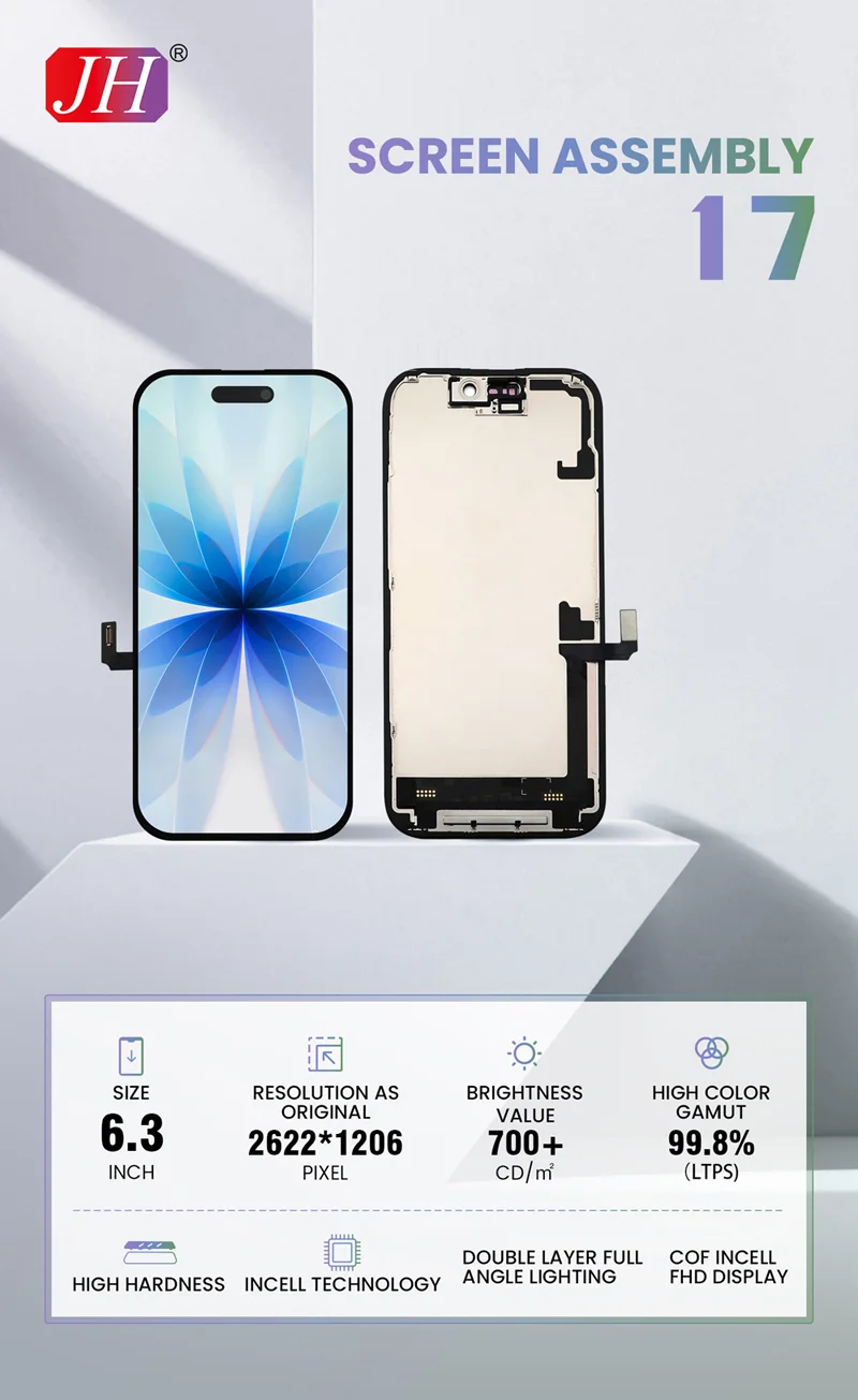 İphone 17 Ekran Dokunmatik FHD Parlaklık 900+ Nit Premium Kalite