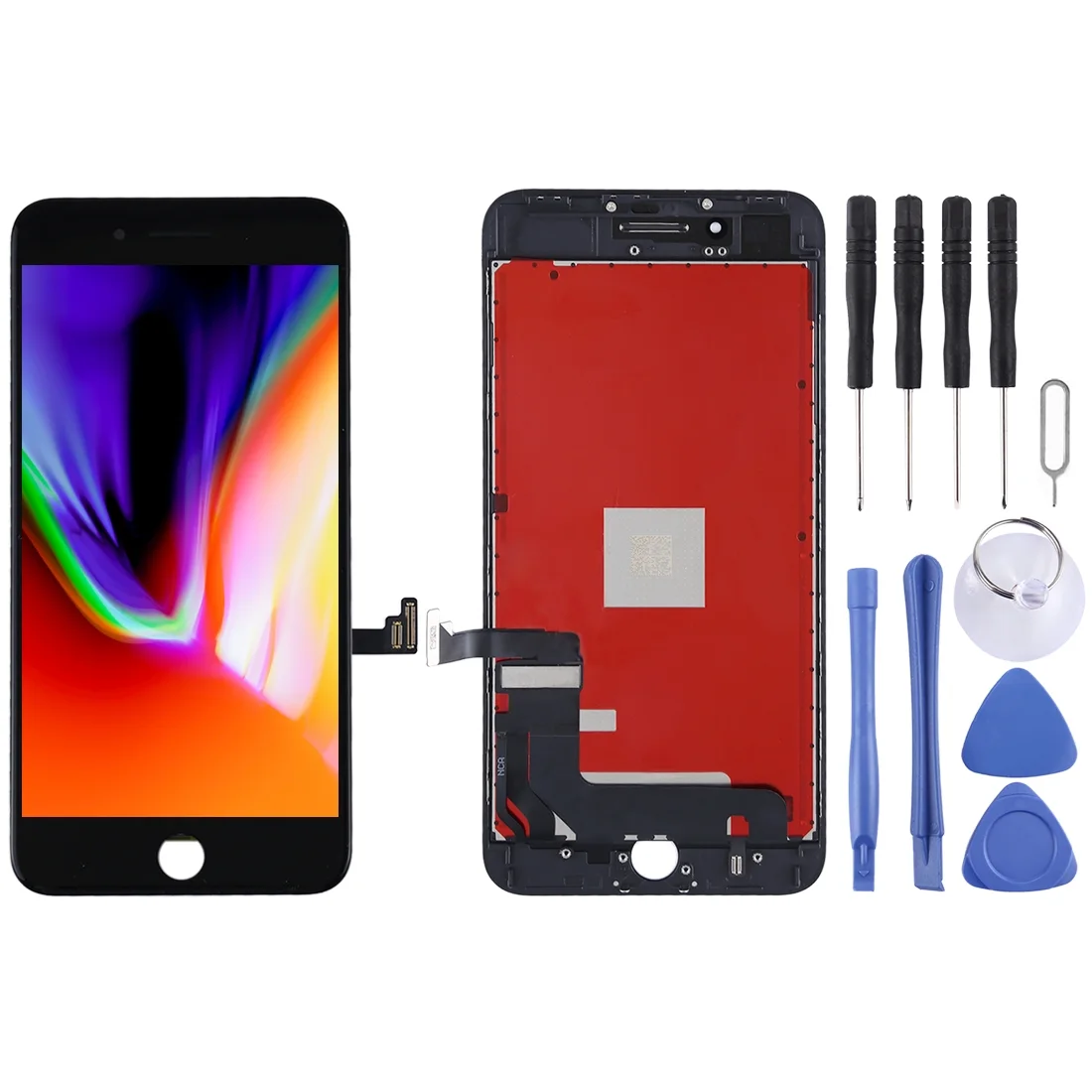 İphone 8 Plus Ekran Dokunmatik Siyah AUTHENTİC Parlaklık 400+ Nit Standart Yan Sanayi