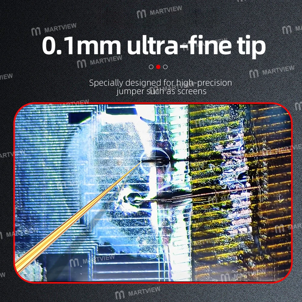 JTX S1 0.1mm Ultra İnce Saf Bakır Lehimleme Ucu, Ekran Jumper’ları İçin Özel