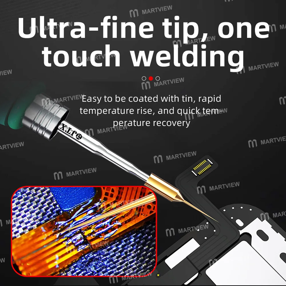 JTX S1 0.1mm Ultra İnce Saf Bakır Lehimleme Ucu, Ekran Jumper’ları İçin Özel