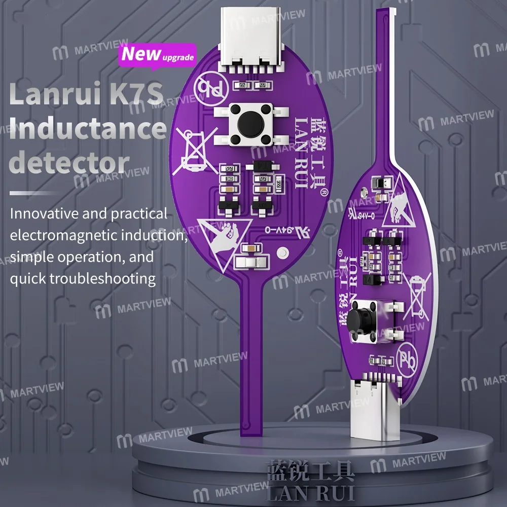 Lanrui K7S Tip-C Yüksek Hassasiyetli Anakart Bileşen Bobin İndüktans Test Cihazı