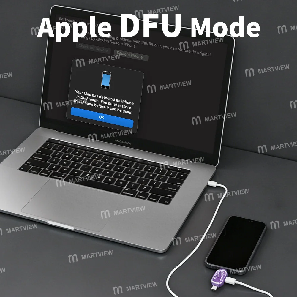 Lanrui V587 Lightning + Type-C Mühendislik Kutusu, DFU / Kurtarma / Samsung İndirme Modlarına Giriş İçin