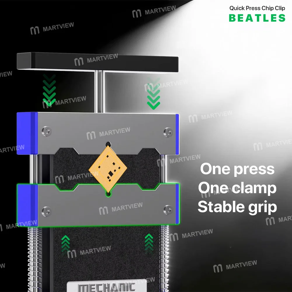 Mechanic Beatles Hızlı Pres Çip Bağlantı Aparatı, BGA CPU IC Çipleri için Yapıştırıcı Sökme İşlemi