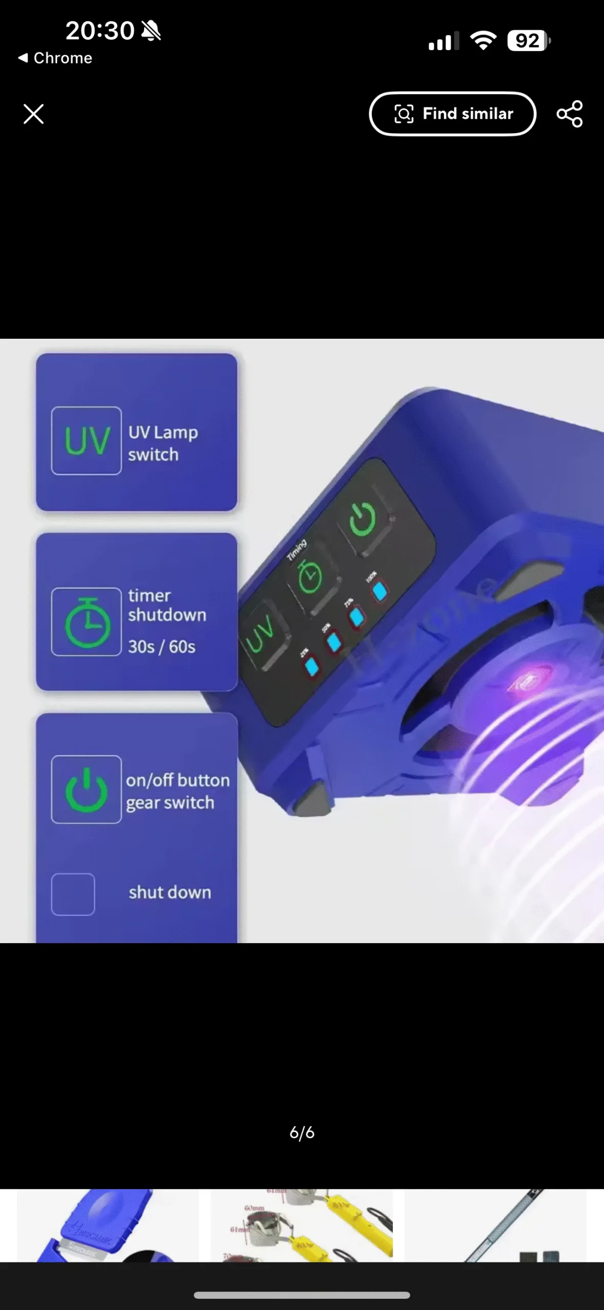 MECHANİC CUV-3 UV IŞIK VE FAN