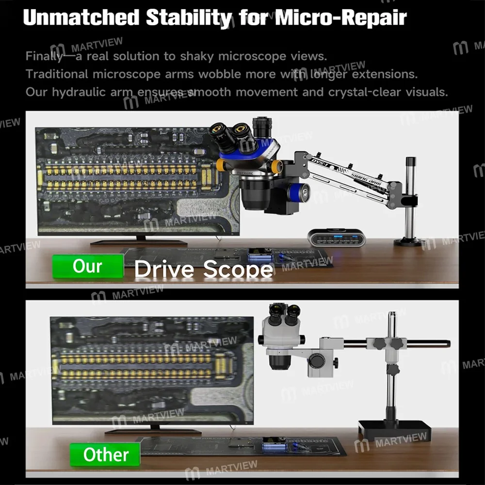 Mechanic DVS-1 360° Döndürülebilir Titreşim Önleyici Hidrolik Şok Emici Mikroskop Kolu