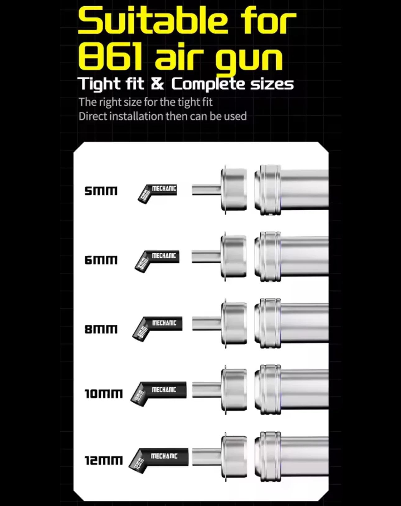 MECHANİC NOZZLE 5Lİ YAMUK UÇ ÜNİVERSAL