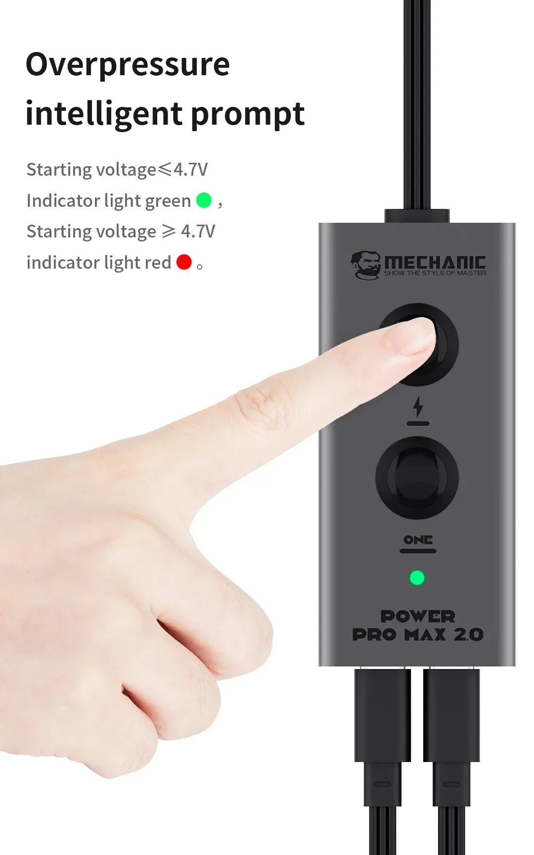 Mechanic Power Pro Max 2.0 iPhone X-16PM Arası modelleri destekler