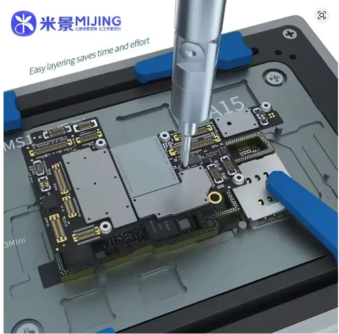 Mijing LSB-01 Katlanabilir Manyetik Vida Kalemi, Ayarlanabilir Açıya Sahip, Cep Telefonu Anakartı Katmanlı Onarım Tornavida Seti
