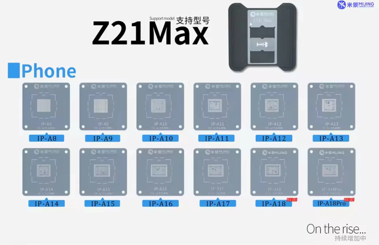 Mijing Z21 Max Android Ve İPhone A8-A18 Bga Çip Kalıbı