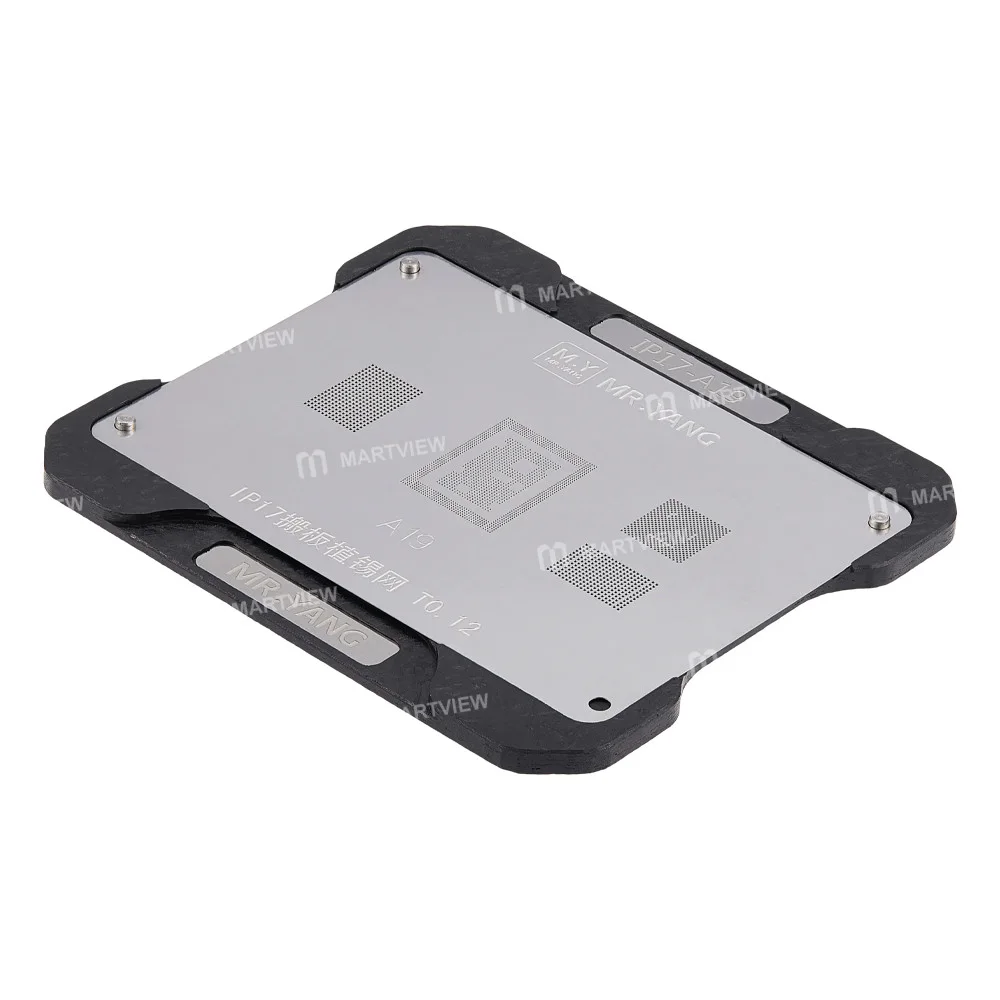 Mr.Yang 0.12mm A19 BGA Yeniden Lehimleme Şablon Platformu iPhone 17 için