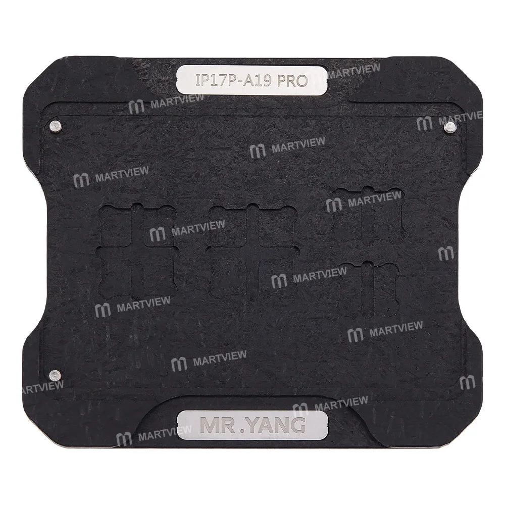 Mr.Yang 0.12mm A19 Pro BGA Yeniden Lehimleme Şablon Platformu iPhone 17 Pro / 17Pro Max / Air için