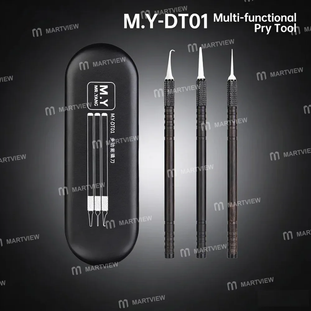 MR.Yang DT01 Neşter Seti 6 adet uç, 3 adet tutucu / Entegre Devre / İşlemci Sökme ve Yapıştırıcı Temizleme İçin
