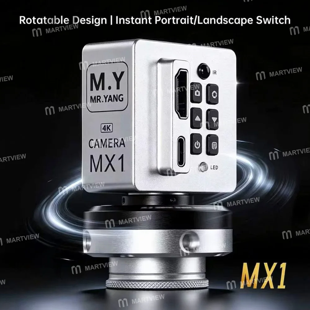 Mr.Yang MX1 HDMI ve Type-C Çift Çıkışlı 8MP Sony CMOS Sensörlü 4K Endüstriyel Mikroskop Kamerası