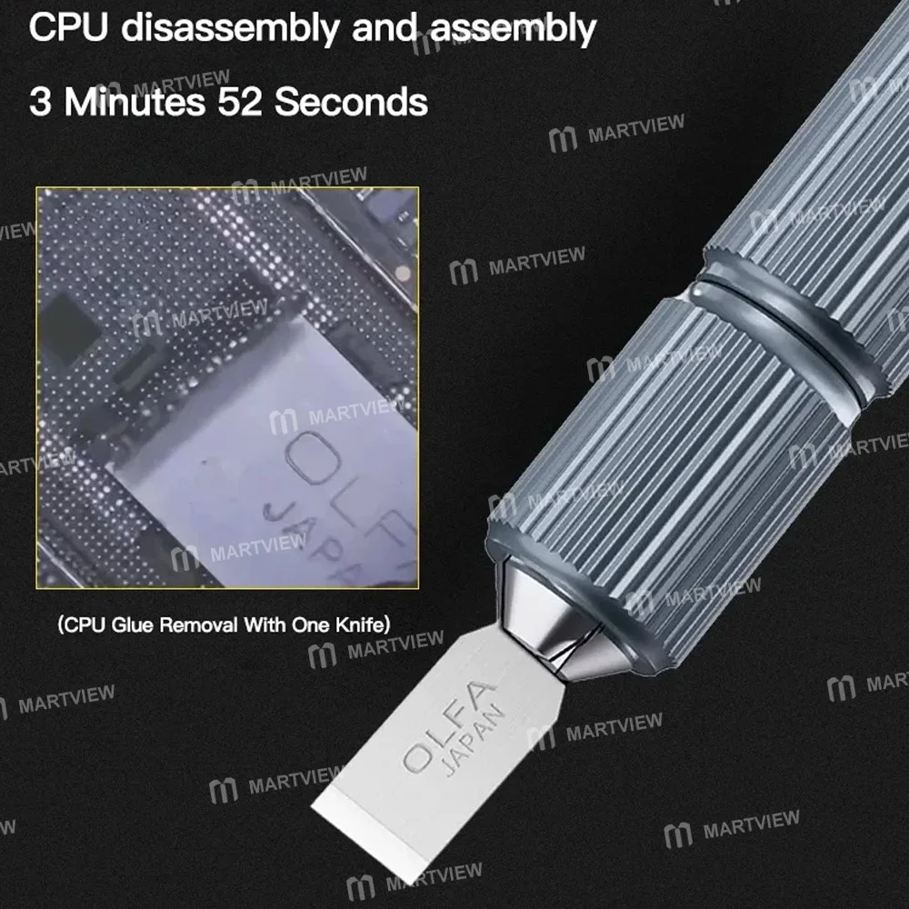 OLFA KB4-F / 5 Çok Fonksiyonlu CPU IC Sökme / Yapıştırıcı Temizleme Bıçakları – 5 Adet