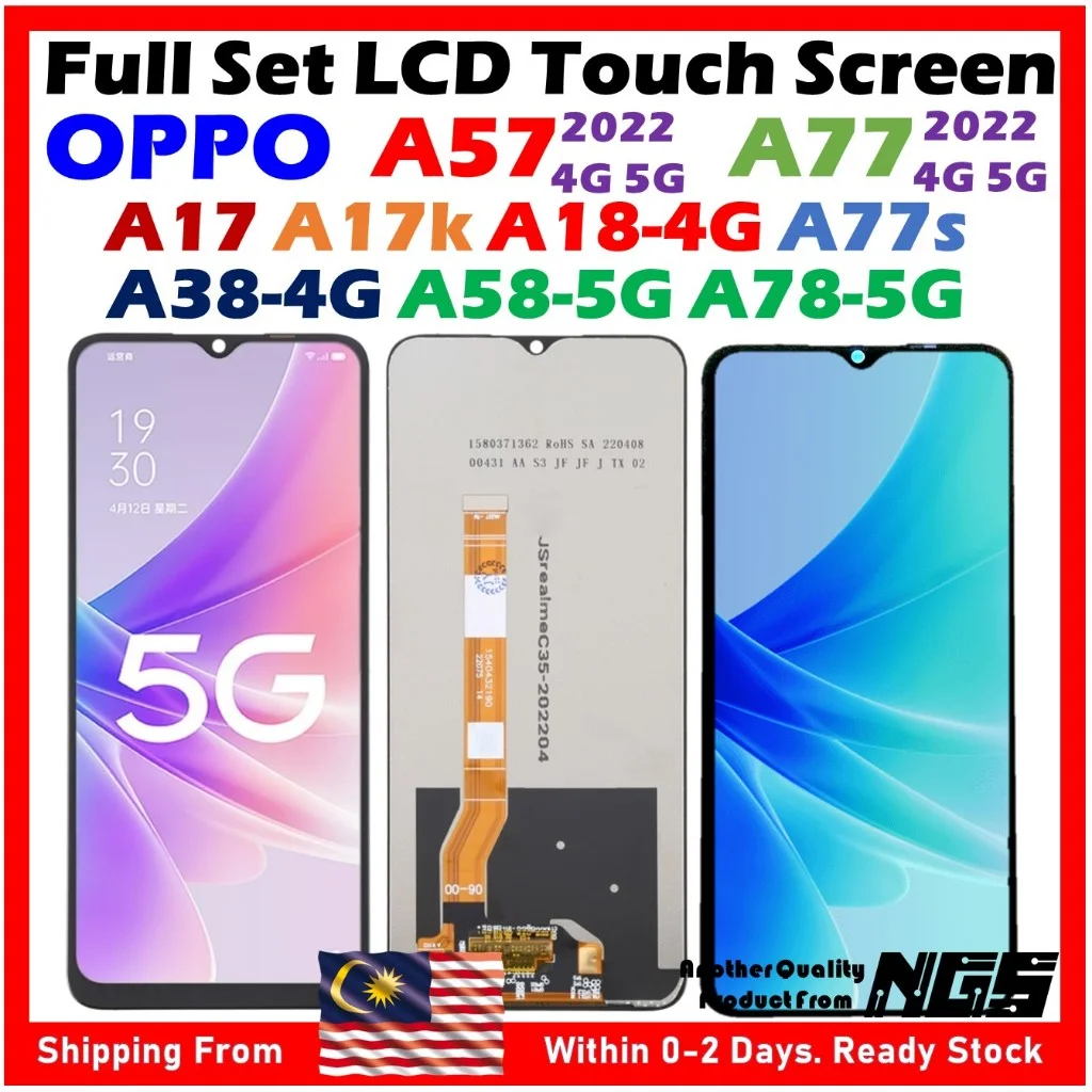 Oppo A38 Ekran Dokunmatik Orijinal Çıtasız Ürün (Çerçevesiz)