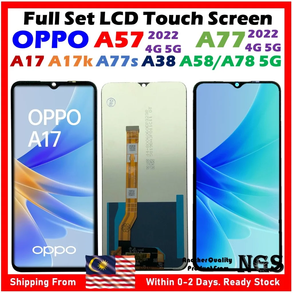 Oppo A77 4G Ekran Dokunmatik Orijinal Çıtasız Ürün (Çerçevesiz)