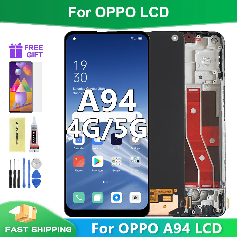 Oppo A94 4G Ekran Dokunmatik A Plus Kalite Ürün/INCELL 04 VER Çıtasız (Çerçevesiz)